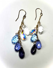 Load image into Gallery viewer, Swarovski Crystal droplet earrings
