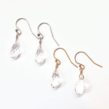 Load image into Gallery viewer, Swarovski Crystal droplet earrings
