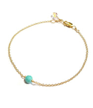 Load image into Gallery viewer, Turquoise dainty bracelet
