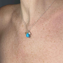 Load image into Gallery viewer, Turquoise Shimmer Bauble earrings
