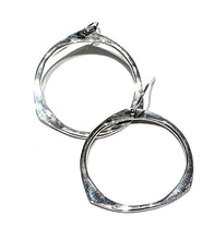 Load image into Gallery viewer, Hand Hammered Hoop earrings
