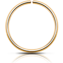 Load image into Gallery viewer, Single Hoop Nose 14k Yellow Gold Filled Nose Hoop Ring
