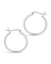 Load image into Gallery viewer, Sterling Silver Hoop Earrings
