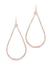 Load image into Gallery viewer, Hammered Teardrop Dangle Earring
