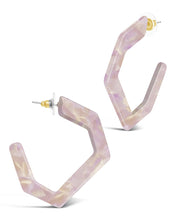Load image into Gallery viewer, Resin Hex Hoops
