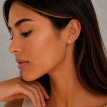 Load image into Gallery viewer, 14K GF Mini star stud earrings
