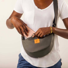 Load image into Gallery viewer, Round Mini Vegan Leather Crossbody Shoulder Bag - DON GREAT
