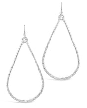 Load image into Gallery viewer, Hammered Teardrop Dangle Earring
