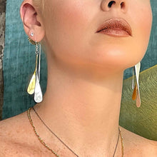 Load image into Gallery viewer, Willow Double pillar threader earrings
