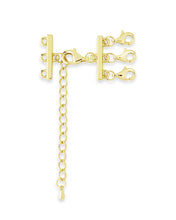 Load image into Gallery viewer, Sterling Silver 3 Layer Necklace Spacer
