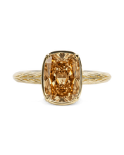 Load image into Gallery viewer, Sterling Silver Mini Champagne Elongated Cushion Ring
