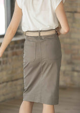 Load image into Gallery viewer, Erica Cotton Twill Midi Skirt - FINAL SALE
