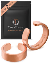 Load image into Gallery viewer, Pure Copper Rings – Hammered (6mm)
