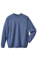 Load image into Gallery viewer, Mens 3-Pocket Fleece Sweatshirt with Raglan Seams, Chest Pocket and Tagless Neck
