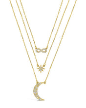 Load image into Gallery viewer, CZ Celestial Infinity Necklace

