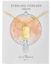 Load image into Gallery viewer, CZ Constellation Dog Tag Pendant Necklace
