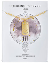 Load image into Gallery viewer, CZ Constellation Dog Tag Pendant Necklace
