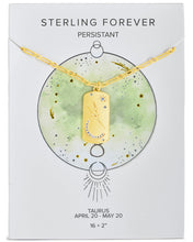 Load image into Gallery viewer, CZ Constellation Dog Tag Pendant Necklace
