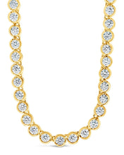 Load image into Gallery viewer, Helene Bezel CZ Tennis Necklace
