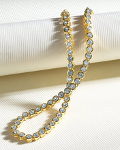 Load image into Gallery viewer, Helene Bezel CZ Tennis Necklace
