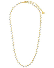 Load image into Gallery viewer, Brigid Staggered CZ Tennis Necklace
