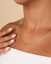 Load image into Gallery viewer, Brigid Staggered CZ Tennis Necklace
