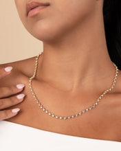 Load image into Gallery viewer, Brigid Staggered CZ Tennis Necklace
