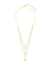 Load image into Gallery viewer, Julie CZ &amp; Layered Chain Necklace
