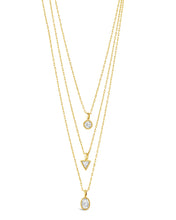 Load image into Gallery viewer, Julie CZ &amp; Layered Chain Necklace
