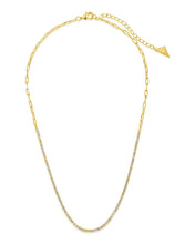 Load image into Gallery viewer, Dani Chain &amp; CZ Tennis Necklace
