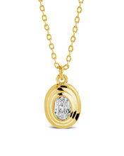 Load image into Gallery viewer, Betsy Oval CZ Pendant Necklace
