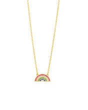 Load image into Gallery viewer, Rainbow CZ Pendant Necklace
