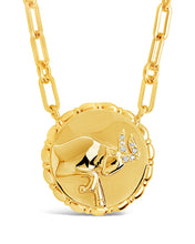 Load image into Gallery viewer, Bold CZ Zodiac Link Pendant Necklace
