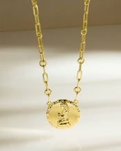 Load image into Gallery viewer, Bold CZ Zodiac Link Pendant Necklace
