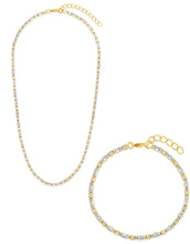 Load image into Gallery viewer, Georgia CZ Tennis Necklace &amp; Bracelet Bundle

