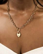 Load image into Gallery viewer, Mirren Heart Padlock Necklace
