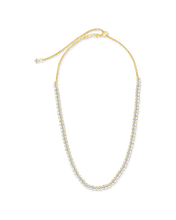 Load image into Gallery viewer, Brette Adjustable CZ Tennis Necklace

