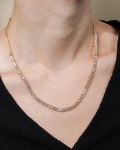 Load image into Gallery viewer, Brette Adjustable CZ Tennis Necklace
