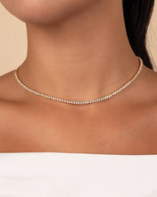 Load image into Gallery viewer, Mirabell Adjustable CZ Tennis Necklace
