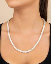 Load image into Gallery viewer, Marisol Princess Cut CZ Tennis Necklace
