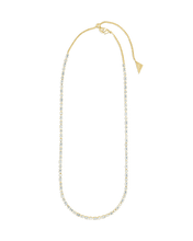 Load image into Gallery viewer, Elongated Hexagon Cut Tennis Necklace
