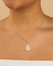 Load image into Gallery viewer, Pave CZ Tear Drop Pendant
