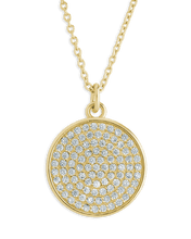 Load image into Gallery viewer, Pave CZ Circle Pendant
