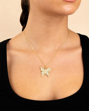 Load image into Gallery viewer, Pave CZ Butterfly Pendant
