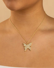 Load image into Gallery viewer, Pave CZ Butterfly Pendant
