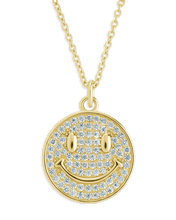 Load image into Gallery viewer, Pave CZ Positivity Pendant
