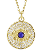 Load image into Gallery viewer, Pave CZ Evil Eye Pendant

