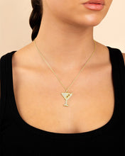Load image into Gallery viewer, Pave CZ Dirty Martini Pendant
