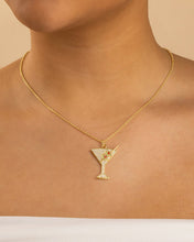 Load image into Gallery viewer, Pave CZ Dirty Martini Pendant
