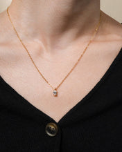 Load image into Gallery viewer, Sterling Silver Oval CZ Prong Set Pendant
